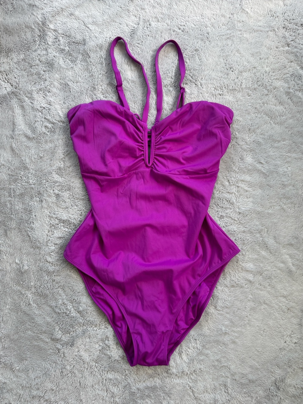 TA3 Converty Snatched Waist Lace Up Corset Back Swimsuit Orchid XL Regular Long